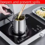 Mini Stainless Steel Milk Pot with Long Handle and Pour Spout for Heating Milk, Butter, Coffee and Sauces – gallery image 5