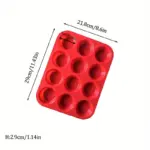 Silicone Muffin Tray with 12 Cavities for Baking Muffins and Cupcakes – gallery image 6