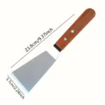 Stainless Steel Griddle Spatula with Beveled Edge and Hardwood Handle – gallery image 9