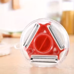 3-in-1 Vegetable Peeler for Peeling, Slicing, and Shredding with Multi-Blade Design – gallery image 2