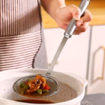 Stainless Steel Fine Mesh Skimmer Spoon for Straining Soups and Liquids – gallery image 5