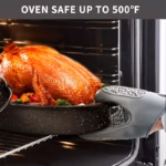 Enamel Oval Baking Dish with Lid for Oven Cooking and Roasting – gallery image 5