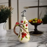 Hand-Painted Ceramic Jar with Handle for Holding and Pouring Liquids – gallery image 9