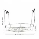 Stainless Steel Canning Rack with Handle for Lifting and Steaming Jars – gallery image 4
