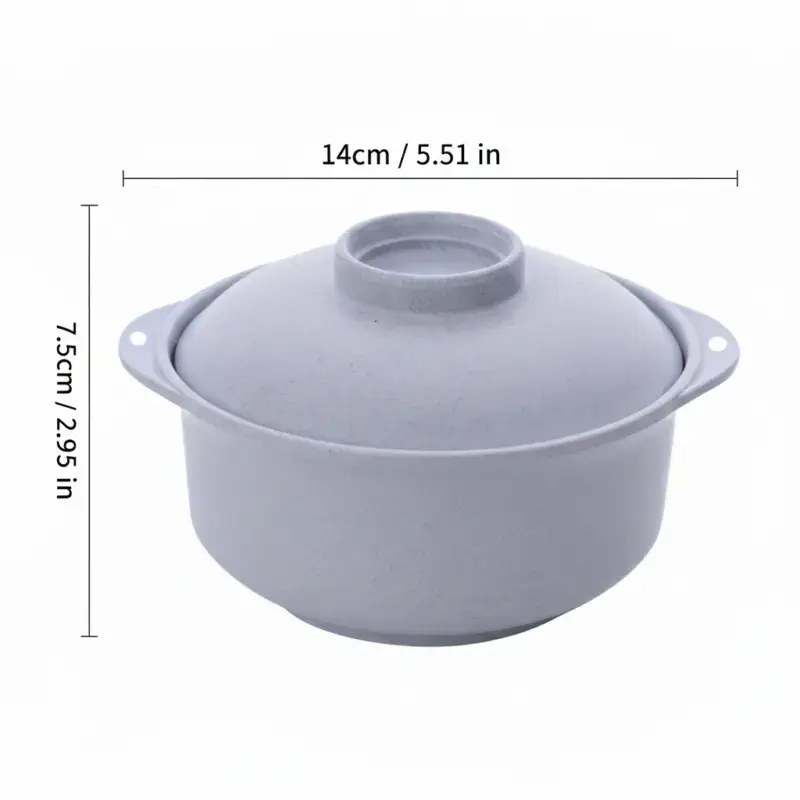 Japanese-Style Instant Noodle Bowl with Lid for Serving Soups and Rice – description image 3
