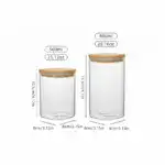 Glass Meal Prep Container for Overnight Storage with Bamboo Lid – gallery image 4