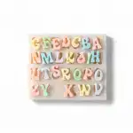 Alphabet and Number Silicone Biscuit Mold for Shaping Small Baked Items – main image