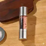 Stainless Steel Pepper and Sea Salt Grinder with Dual-Function Design – gallery image 5