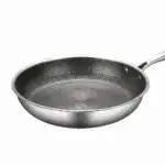 Stainless Steel Frying Pan for Everyday Cooking with Honeycomb Surface Design – main image