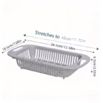 Extendable Colander for Straining and Rinsing Ingredients with Adjustable Design – gallery image 5