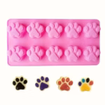 Silicone Mold with Bone or Paw Pattern for Shaping Small Confections – gallery image 4