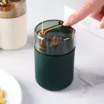 Automatic Press Toothpick Holder for Tabletop Storage and Dispensing – dark green variant image 1
