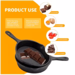 Mini Cast Iron Egg Frying Pan for Cooking Eggs and Small Portions – gallery image 6