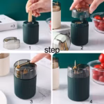 Automatic Press Toothpick Holder for Tabletop Storage and Dispensing – gallery image 9