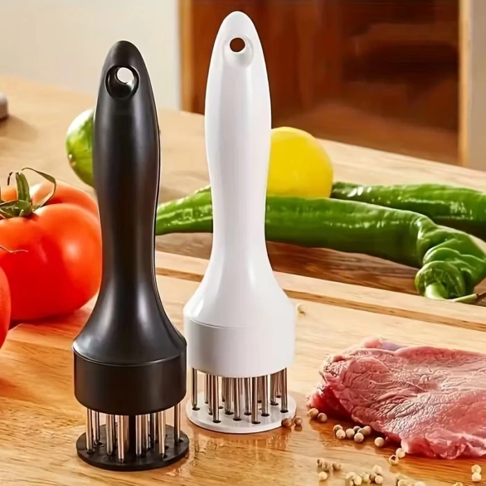 Stainless Steel Meat Tenderizer for Manual Food Preparation in Kitchen Settings – description image 1