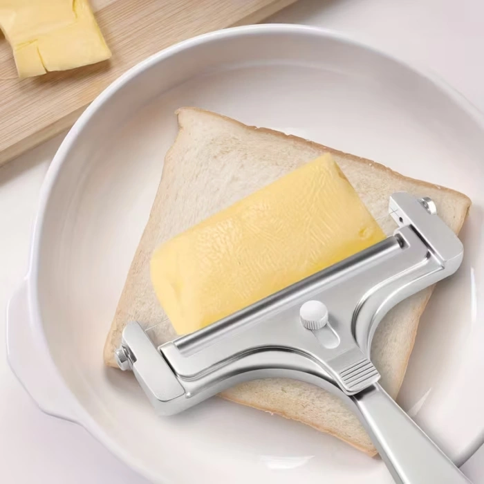 Adjustable Stainless Steel Cheese Slicer for Thin or Thick Slices – description image 1