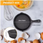 Mini Cast Iron Egg Frying Pan for Cooking Eggs and Small Portions – gallery image 4