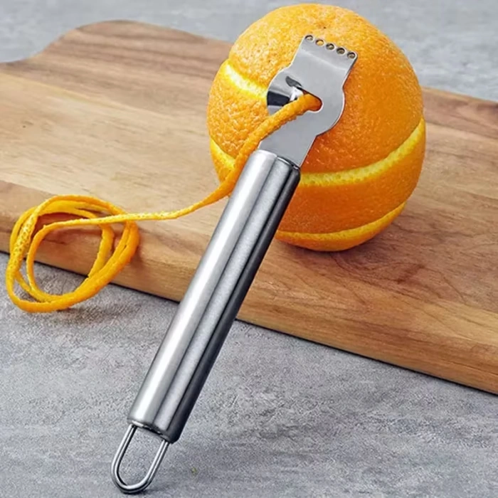 Stainless Steel Lemon Zester Grater for Peeling and Fine Grating Citrus – description image 2