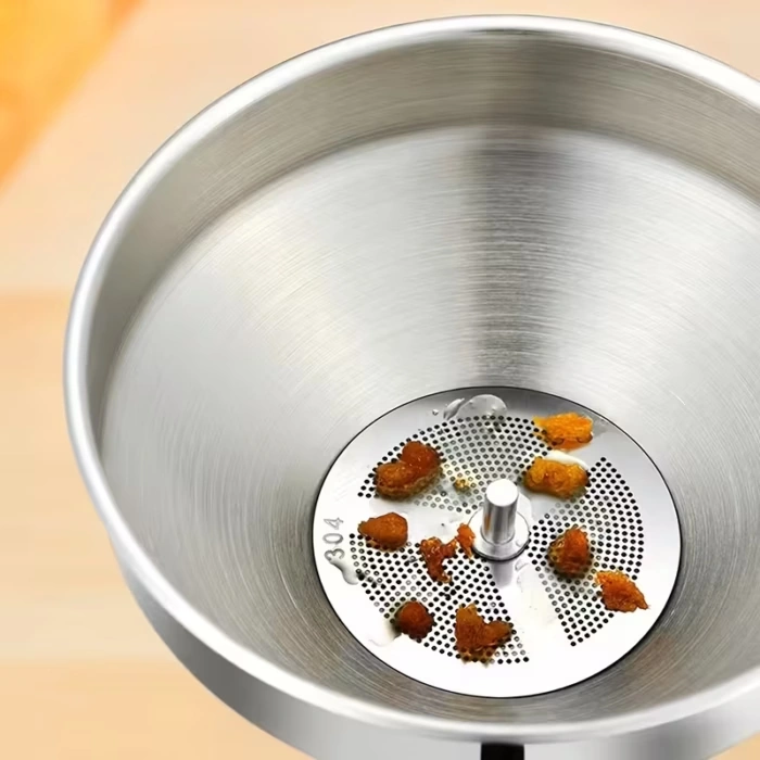 Stainless Steel Funnel with Integrated Filter for Controlled Pouring – description image 2