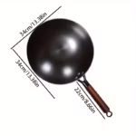 Round-Bottom Wok for High-Heat Cooking with Wooden Handle – gallery image 5