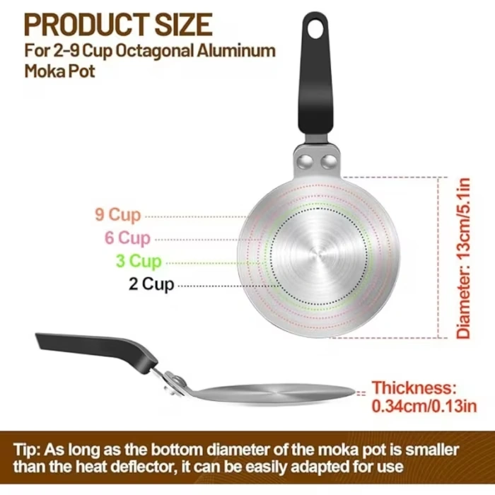 Heat Diffuser Plate for Distributing Heat During Stovetop Cooking – description image 3