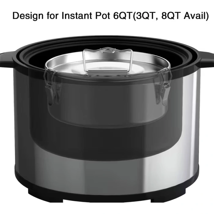 Stainless Steel Pie Pan with Lid for Baking and Steaming Desserts – description image 4