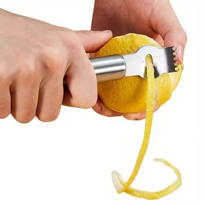 Stainless Steel Lemon Zester Grater for Peeling and Fine Grating Citrus – description image 5