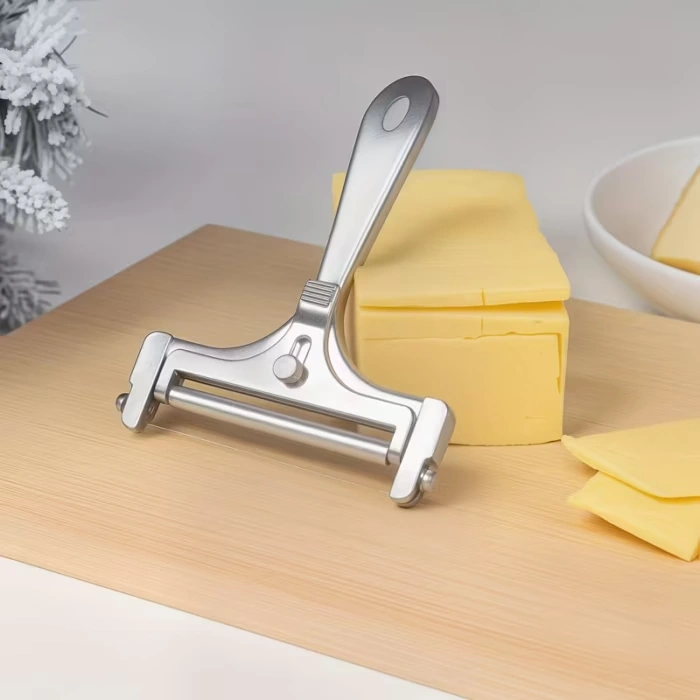Adjustable Stainless Steel Cheese Slicer for Thin or Thick Slices – description image 9