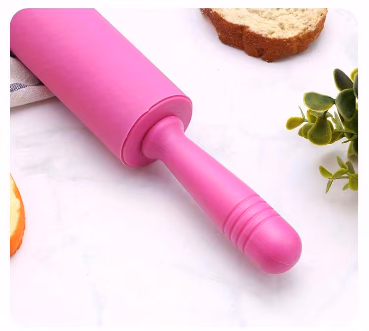 Silicone Dough Roller and Non-Stick Rolling Pin for Baking Preparation – description image 3