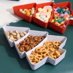 Christmas Tree Shaped Divider Serving Plate for Snacks and Appetizers – gallery image 7