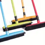 Rubber Broom with Squeegee Edge for Sweeping Hair & Wiping Smooth Surfaces – gallery image 13