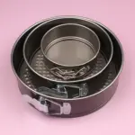 Round Carbon Steel Springform Cake Pan for Baking with Removable Bottom – gallery image 5