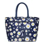 Insulated Tote Bag for Carrying Non-Food Items, Daisy Print, Handheld Design – main image