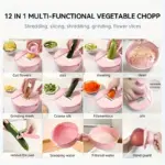 Vegetable Chopper for Manual Slicing & Dicing with Interchangeable Cutting Inserts – gallery image 6