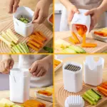 Manual Metal French Fries Cutter and Vegetable Chopper for Slicing and Dicing – gallery image 3