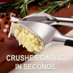 Stainless Steel Garlic Press for Crushing Garlic with Ergonomic Easy-Grip Handle – gallery image 6