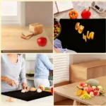 Acrylic Cutting Board for Food Prep & Countertop Protection, Non-Slip Transparent Black – gallery image 8