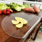 Vegetable Cutting Board for Food Prep & Chopping with Non-Slip Lip and Transparent Black Surface – gallery image 6
