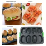 Silicone Baguette and Bun Baking Pan for Baking Bread Rolls, Non-Stick Surface Design – gallery image 6