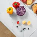 Acrylic Cutting Board for Food Prep & Cutting with Transparent Surface and Counter-Edge Lip – gallery image 2