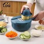 12-in-1 Manual Vegetable Chopper for Cutting & Slicing with Interchangeable Blade Housing – gallery image 10