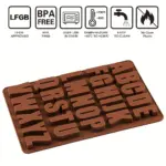 Large Alphabet Silicone Mold for Baking & Shaping with Flexible Form – gallery image 7