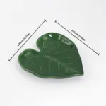 Ceramic Spoon Rest for Holding Cooking Utensils and Spatulas, Leaf Design – gallery image 4