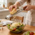 Stainless Steel Grater for Zesting & Grating with Wooden Handle – gallery image 2