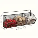 Wall-Mounted Storage Rack for Organizing Snacks & Condiments with Hanging Basket Design – gallery image 7