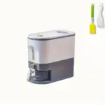 Large-Capacity Rice Storage Container for Storing Dry Foods with Measuring Cup & Time Markings – main image