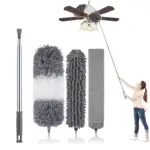 Microfiber Duster with Telescopic Extension Pole for High-Reach Dusting & Cobweb Removal – main image