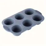 Non-Stick Silicone Muffin Pan for Baking Muffins and Cupcakes, 6-Cavity Design – gallery image 9
