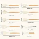 10-Piece Silicone Cooking Utensil Set for Cooking & Serving with Wooden Handles – gallery image 4