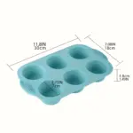 Non-Stick Silicone Muffin Pan for Baking Muffins and Cupcakes, 6-Cavity Design – gallery image 4